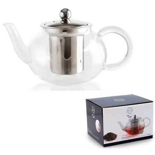 TETERA QUID SERENIA VIDRIO FILTRO INOX 0.7L